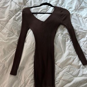 figure hugging cord dress